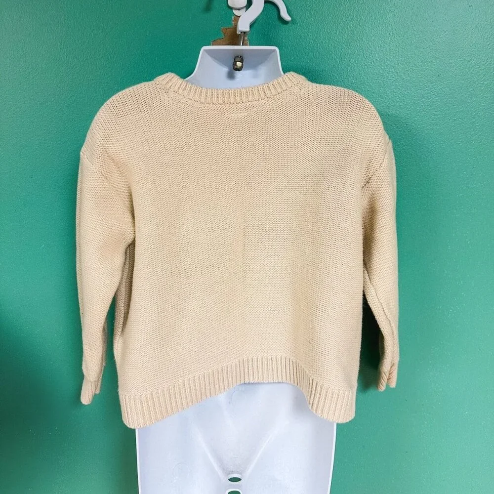 Baby Gap Cream Cableknit Sweater Size 5